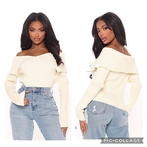Women Off Shoulder sweater